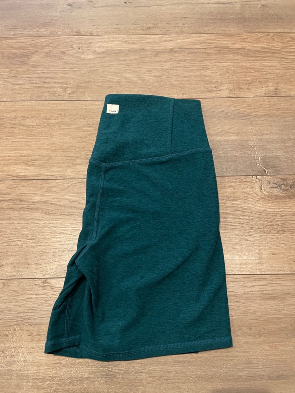 Vuori Teal High-Waist Athletic Shorts